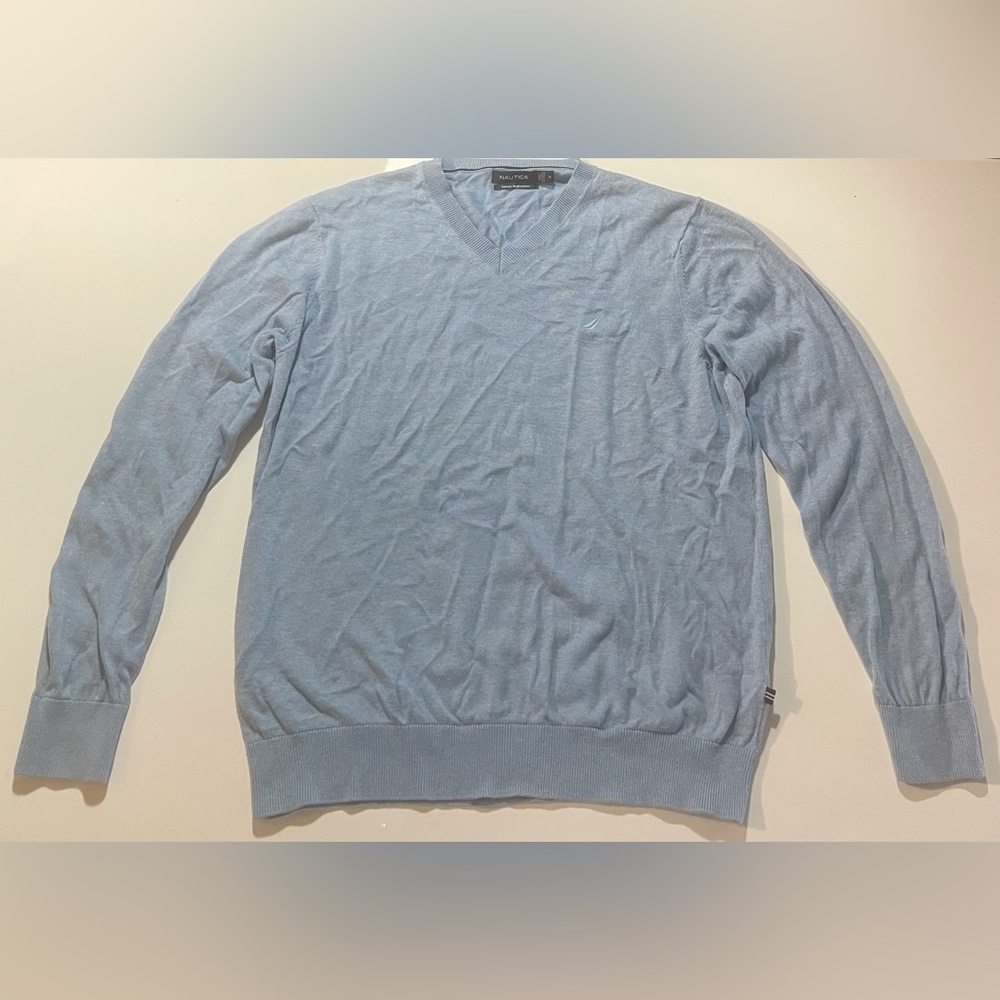 Nautica Men's Classic Fit Navtech V-Neck Sweater